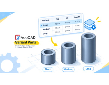 FreeCAD Variant Parts: Create Multiple Configurations of One Mechanical Design